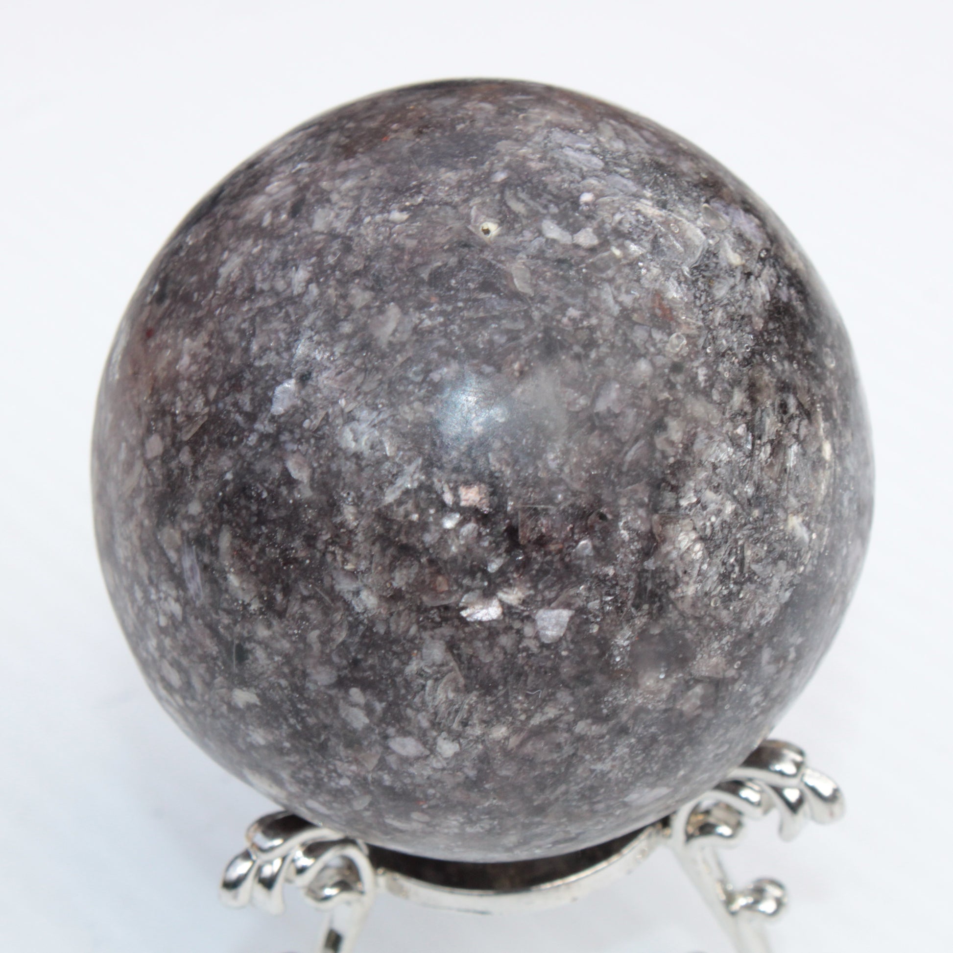 Lepidolite sphere from Madagascar 254g Rocks and Things