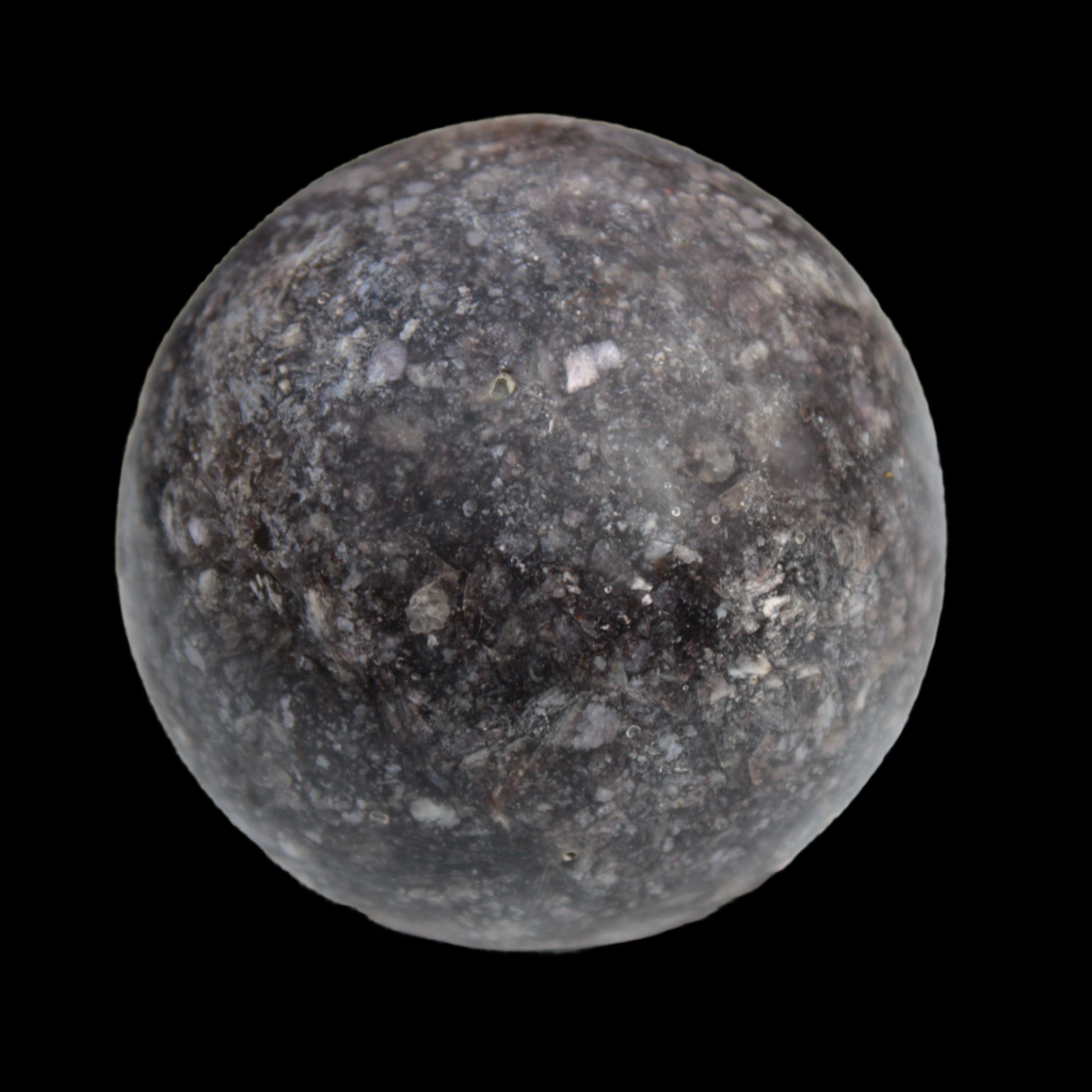 Lepidolite sphere from Madagascar 254g in sunlight - Rocks and Things Store