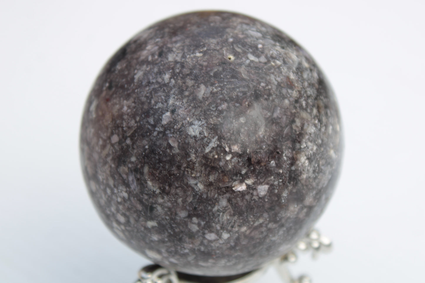 Lepidolite sphere from Madagascar 254g Rocks and Things