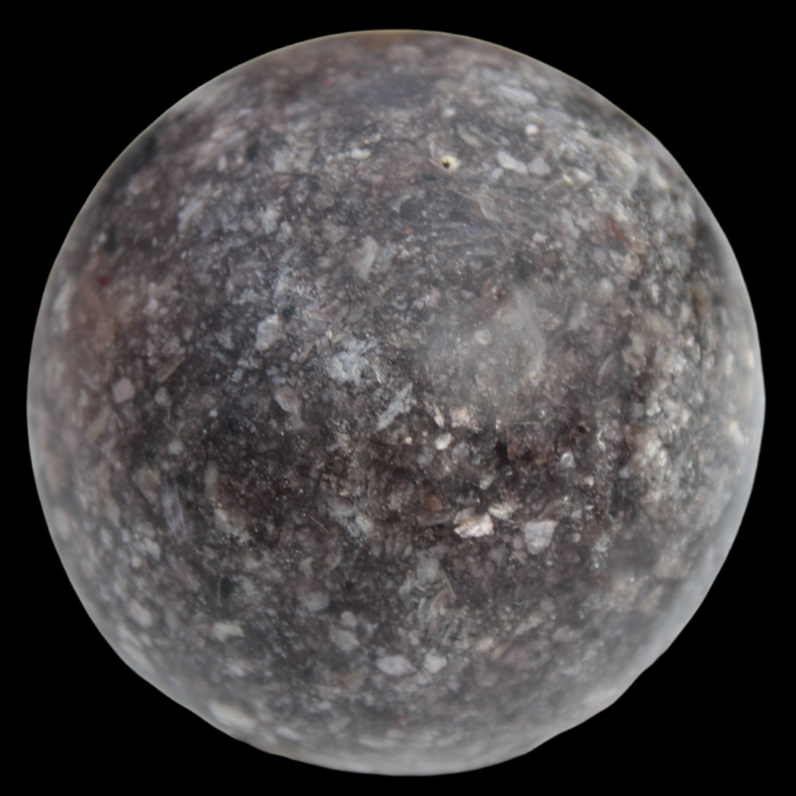 Lepidolite sphere from Madagascar 254g in sunlight - Rocks and Things Store