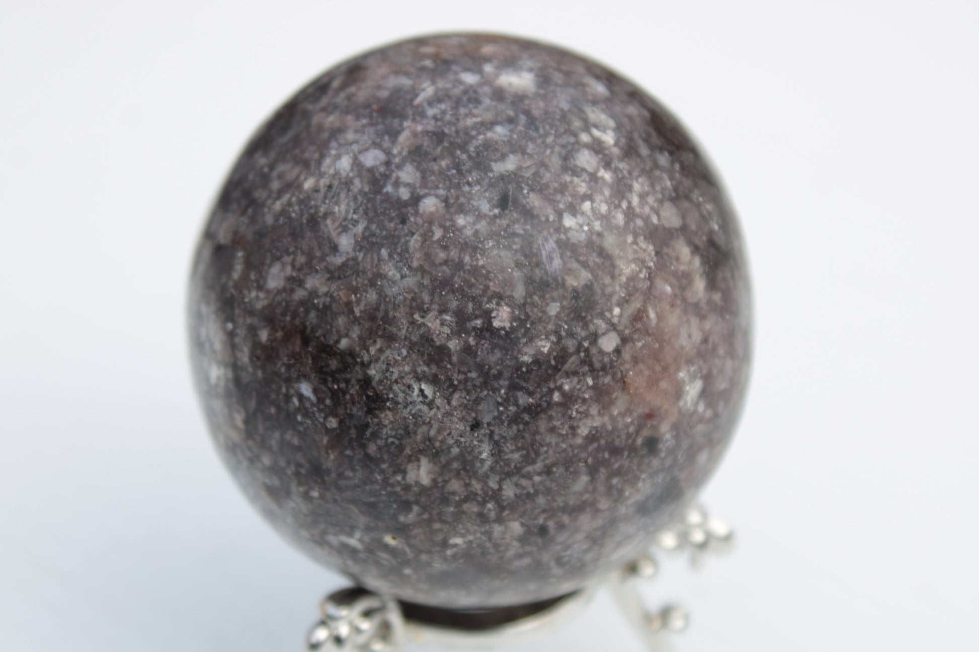 Lepidolite sphere from Madagascar 254g Rocks and Things