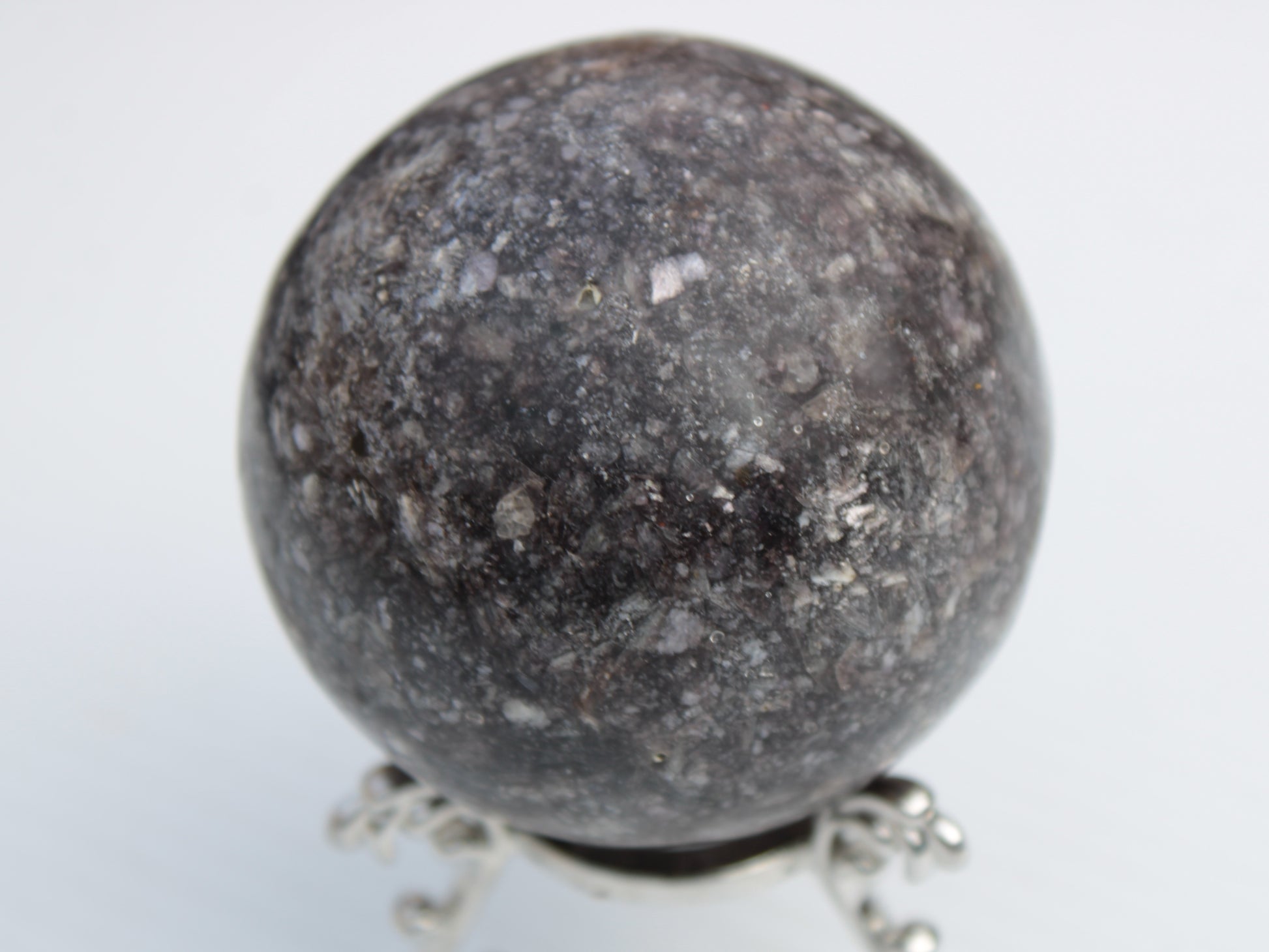 Lepidolite sphere from Madagascar 254g Rocks and Things