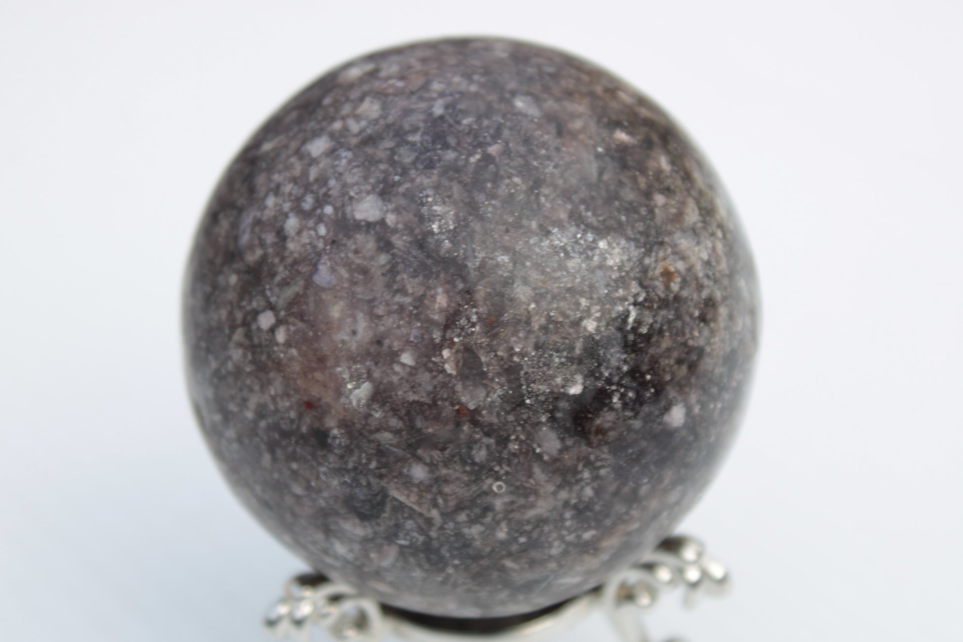 Lepidolite sphere from Madagascar 254g Rocks and Things