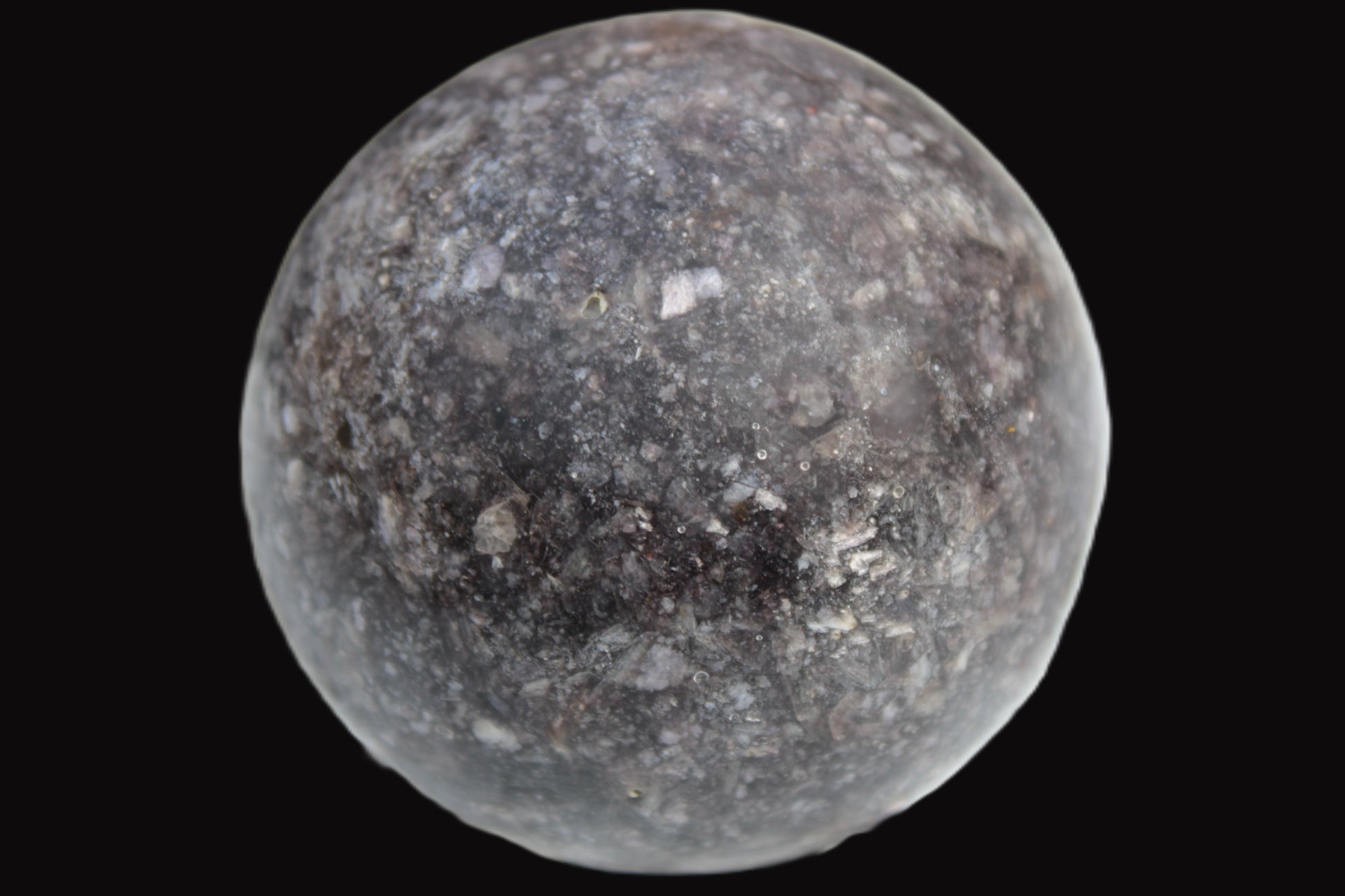 Lepidolite sphere from Madagascar 254g Rocks and Things