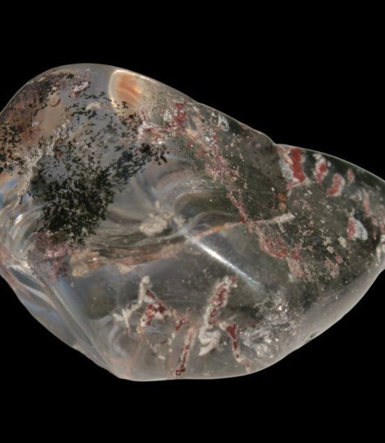 Green Ghost Quartz crystal 38g in sunlight - Rocks and Things Store