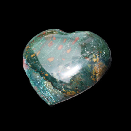 Ocean Jasper heart 101g in sunlight - Rocks and Things Store