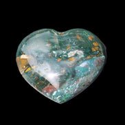 Ocean Jasper heart 101g in sunlight - Rocks and Things Store