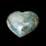 Ocean Jasper heart 101g in sunlight - Rocks and Things Store