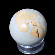 Marine Jasper sphere 51mm 232g in sunlight - Rocks and Things Store