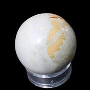 Marine Jasper sphere 51mm 232g in sunlight - Rocks and Things Store