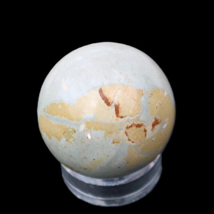 Marine Jasper sphere 51mm 232g in sunlight - Rocks and Things Store