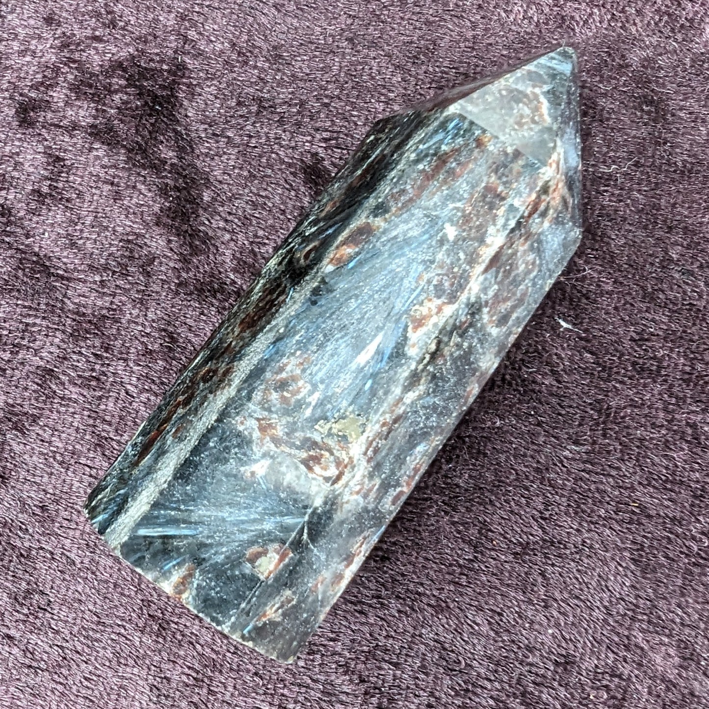 Astrophyllite Fireworks Stone wand 52g