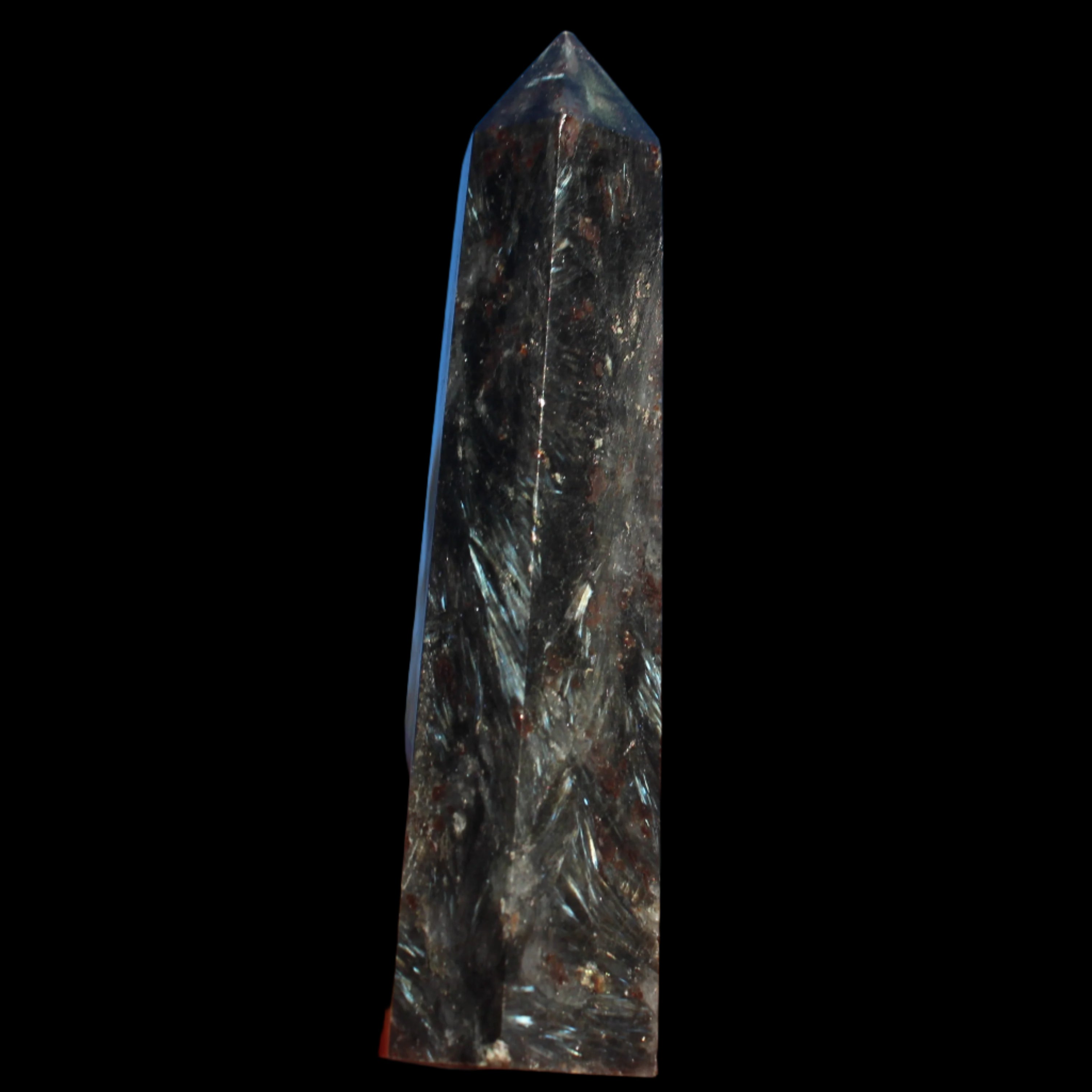 Astrophyllite Fireworks Stone wand 54.8g - Rocks and Things Store