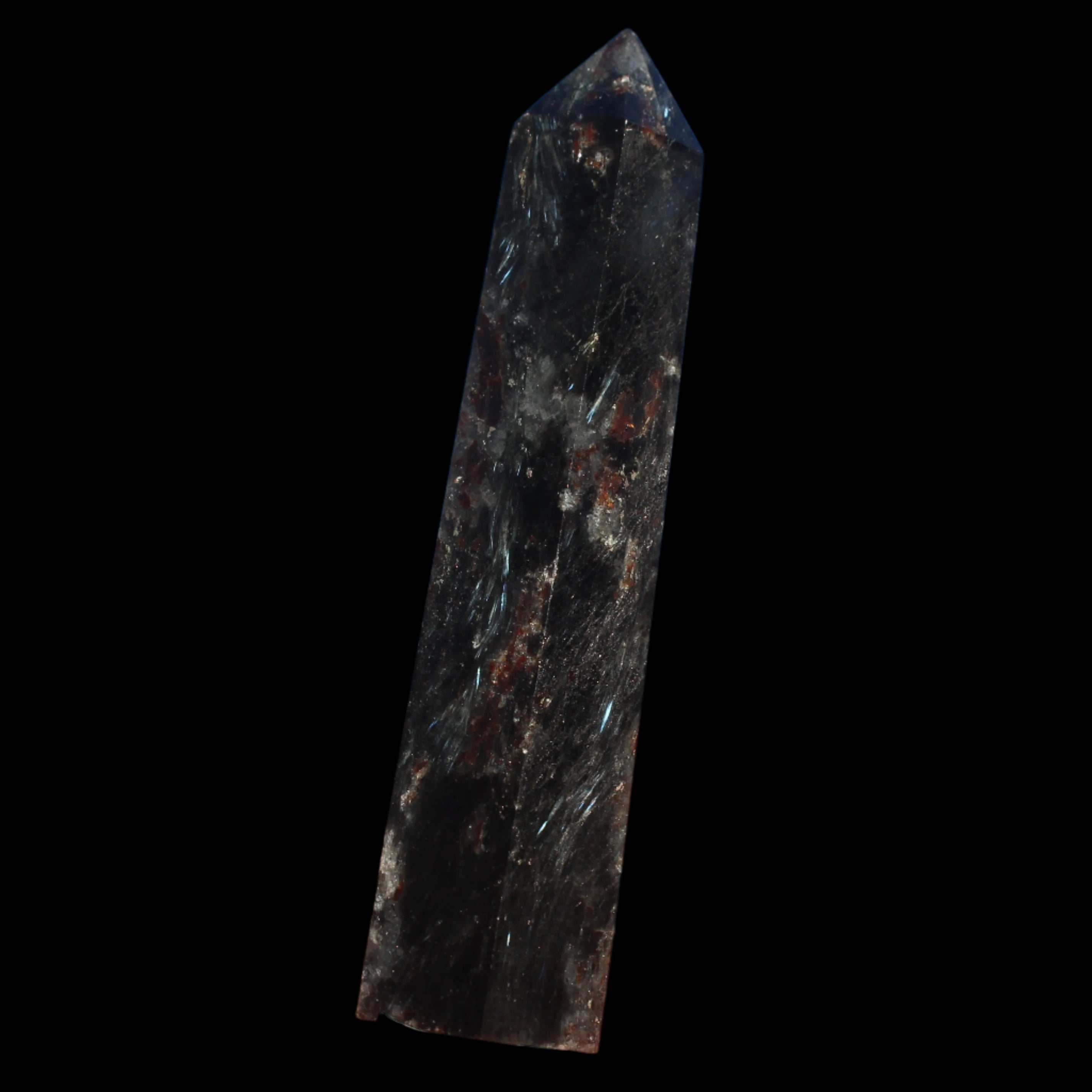 Astrophyllite Fireworks Stone wand 54.8g - Rocks and Things Store
