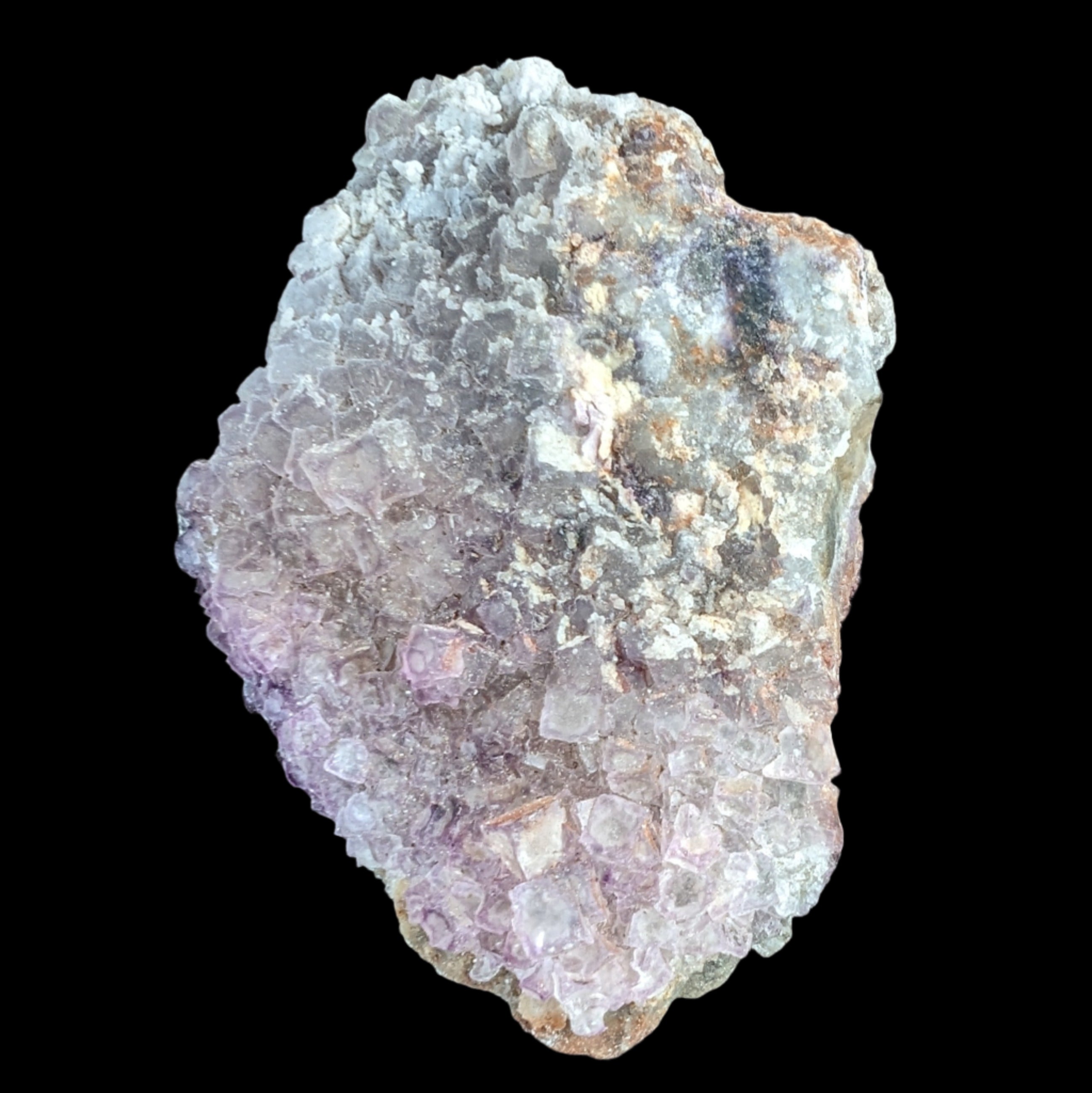 Vivid Purple Fluorite cluster 74g in sunlight - Rocks and Things Store