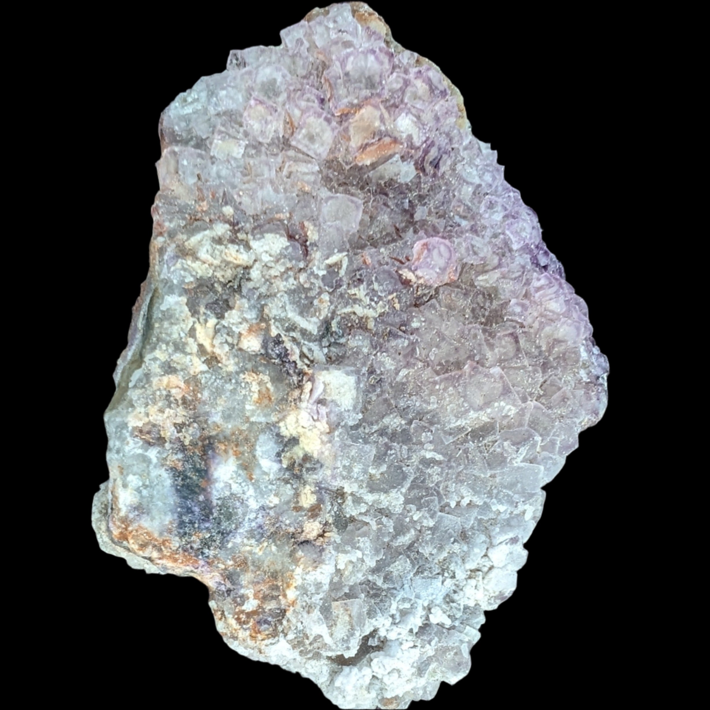 Vivid Purple Fluorite cluster 74g in sunlight - Rocks and Things Store
