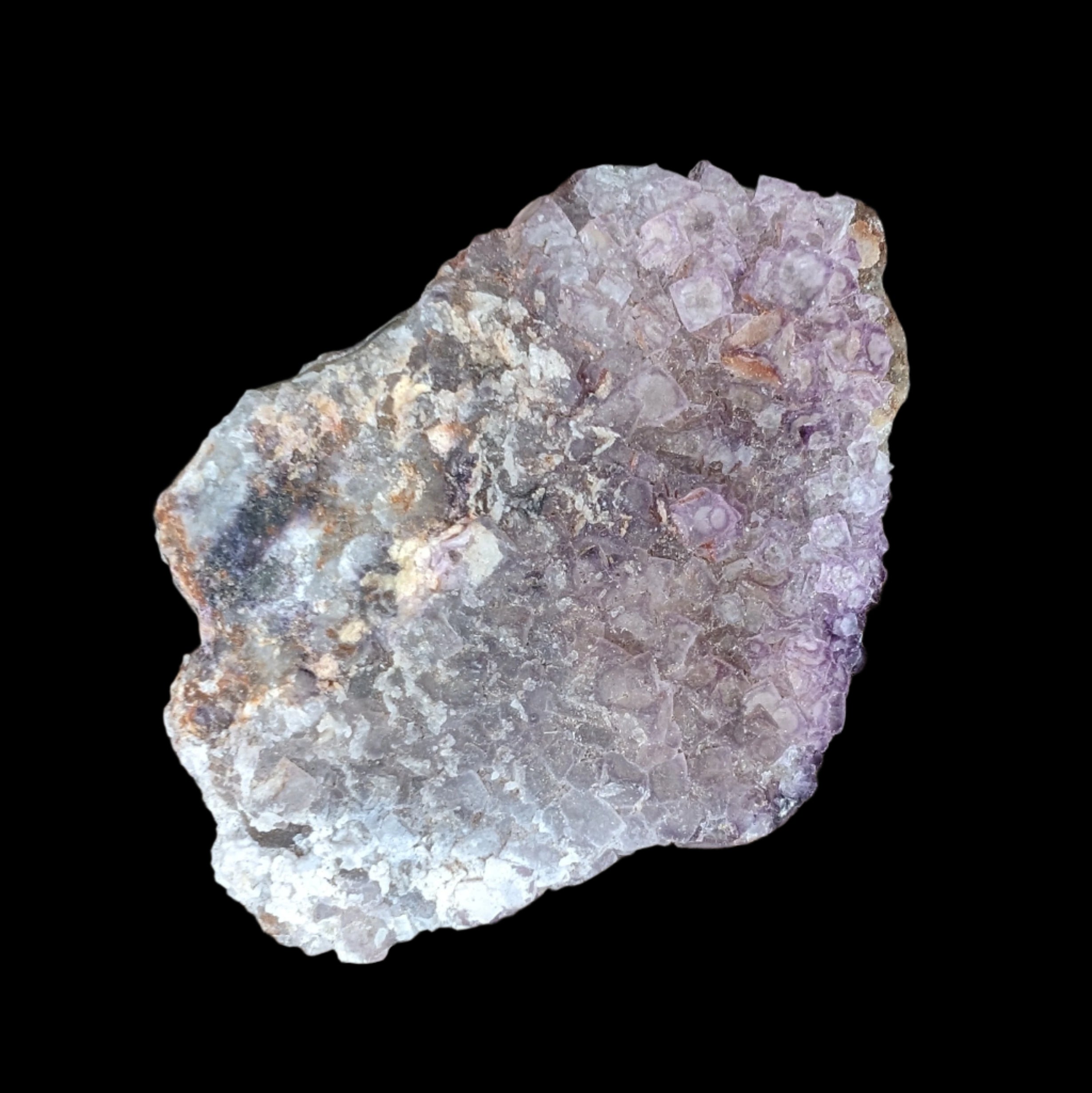 Vivid Purple Fluorite cluster 74g in sunlight - Rocks and Things Store