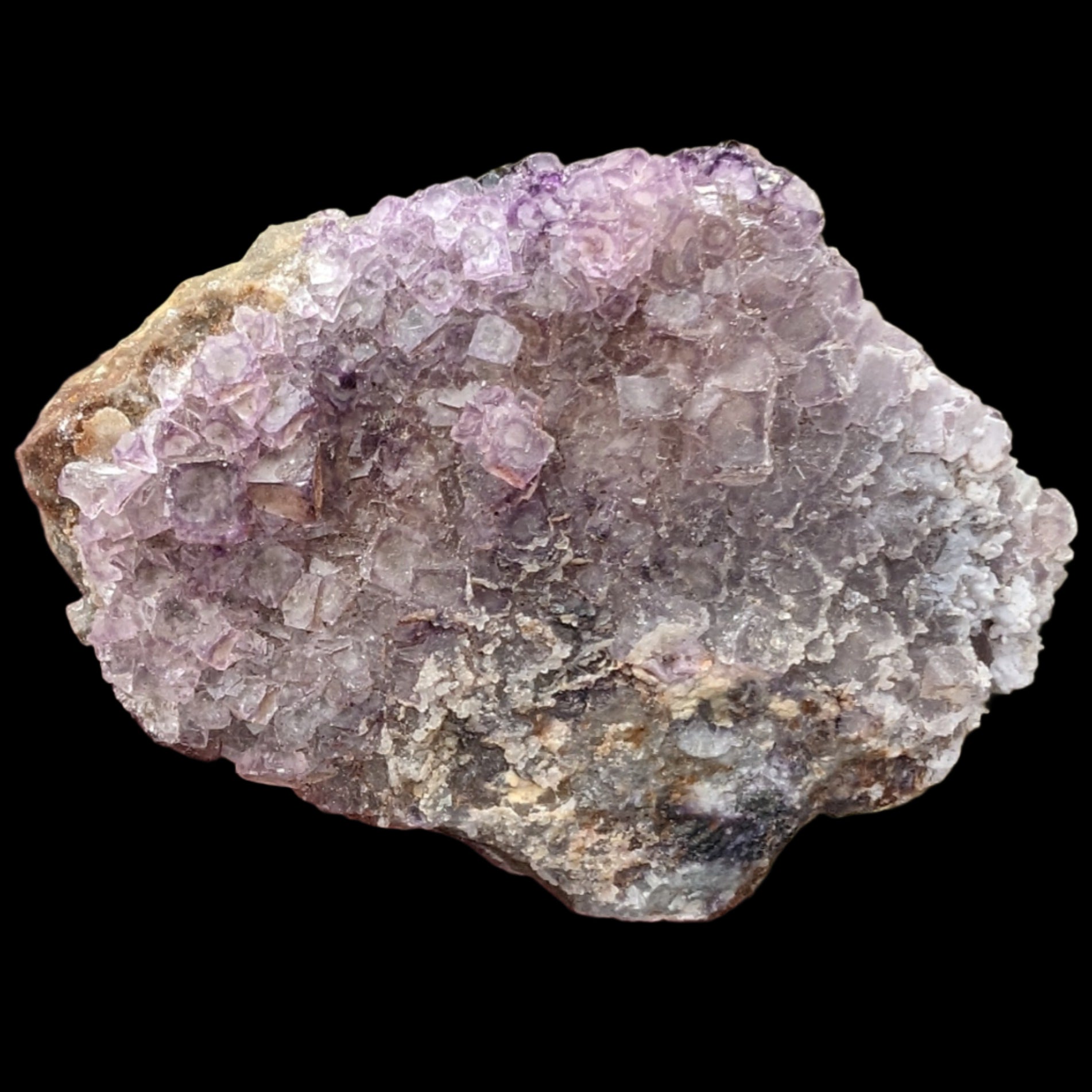Vivid Purple Fluorite cluster 74g in sunlight - Rocks and Things Store