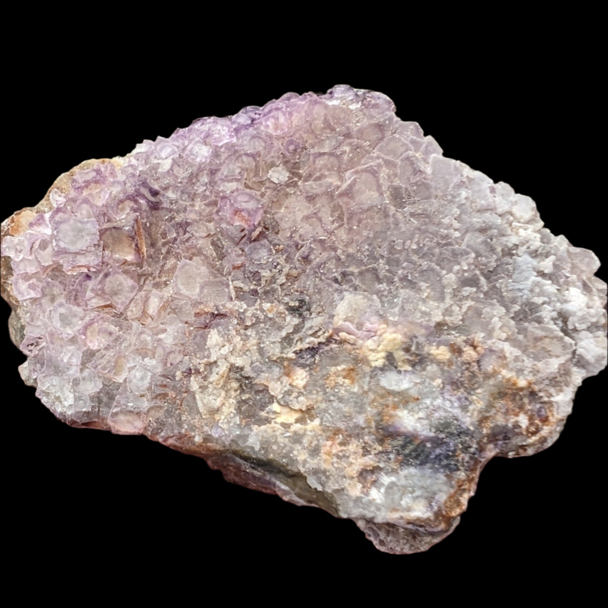 Vivid Purple Fluorite cluster 74g in sunlight - Rocks and Things Store