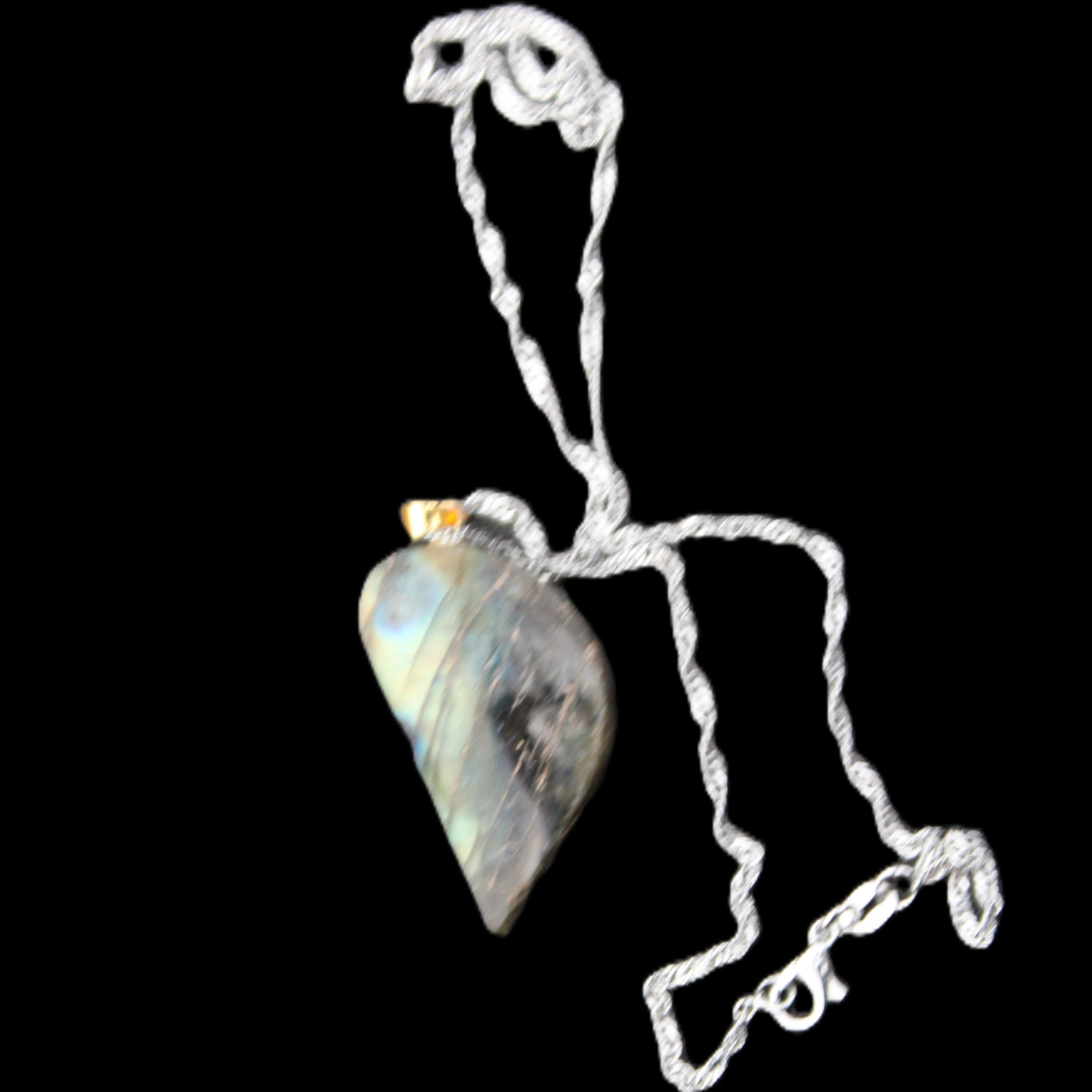Labradorite pendant and necklace 11-15g in sunlight - Rocks and Things Store
