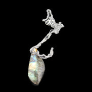 Labradorite pendant and necklace 11-15g in sunlight - Rocks and Things Store