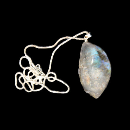 Labradorite pendant and necklace 11-15g in sunlight - Rocks and Things Store