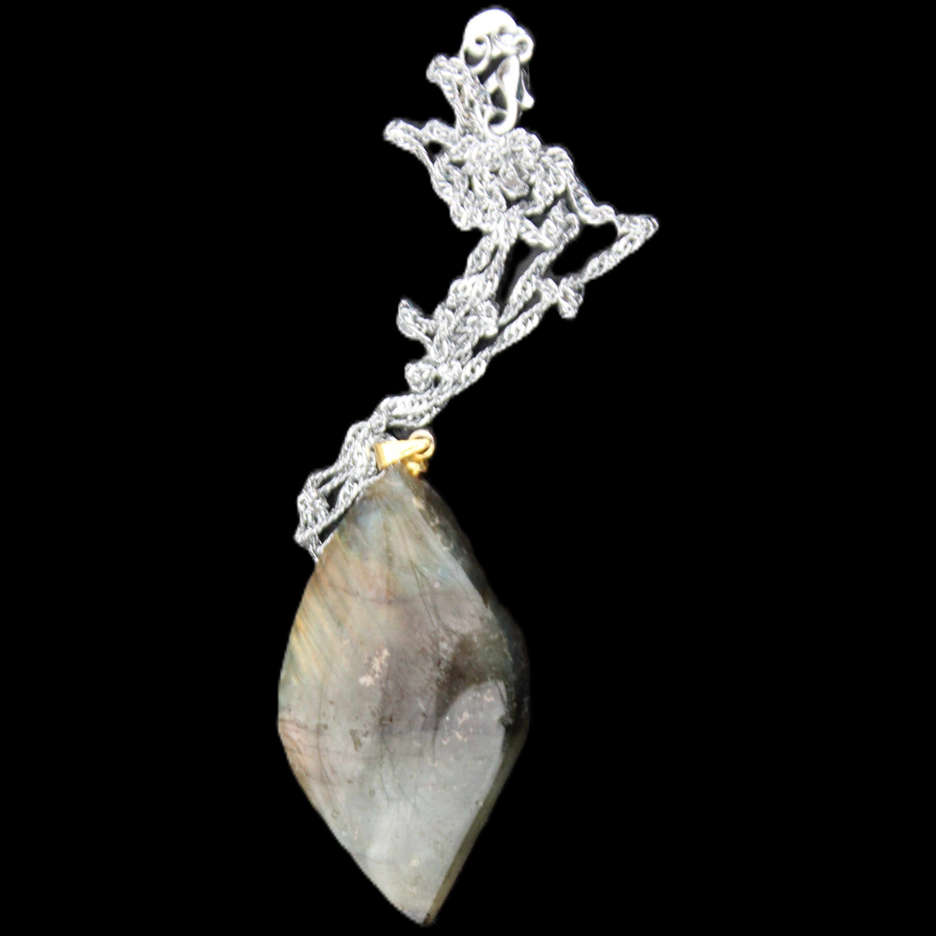 Labradorite pendant and necklace 11-15g in sunlight - Rocks and Things Store