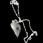 Labradorite pendant and necklace 11-15g in sunlight - Rocks and Things Store