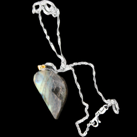 Labradorite pendant and necklace 11-15g in sunlight - Rocks and Things Store