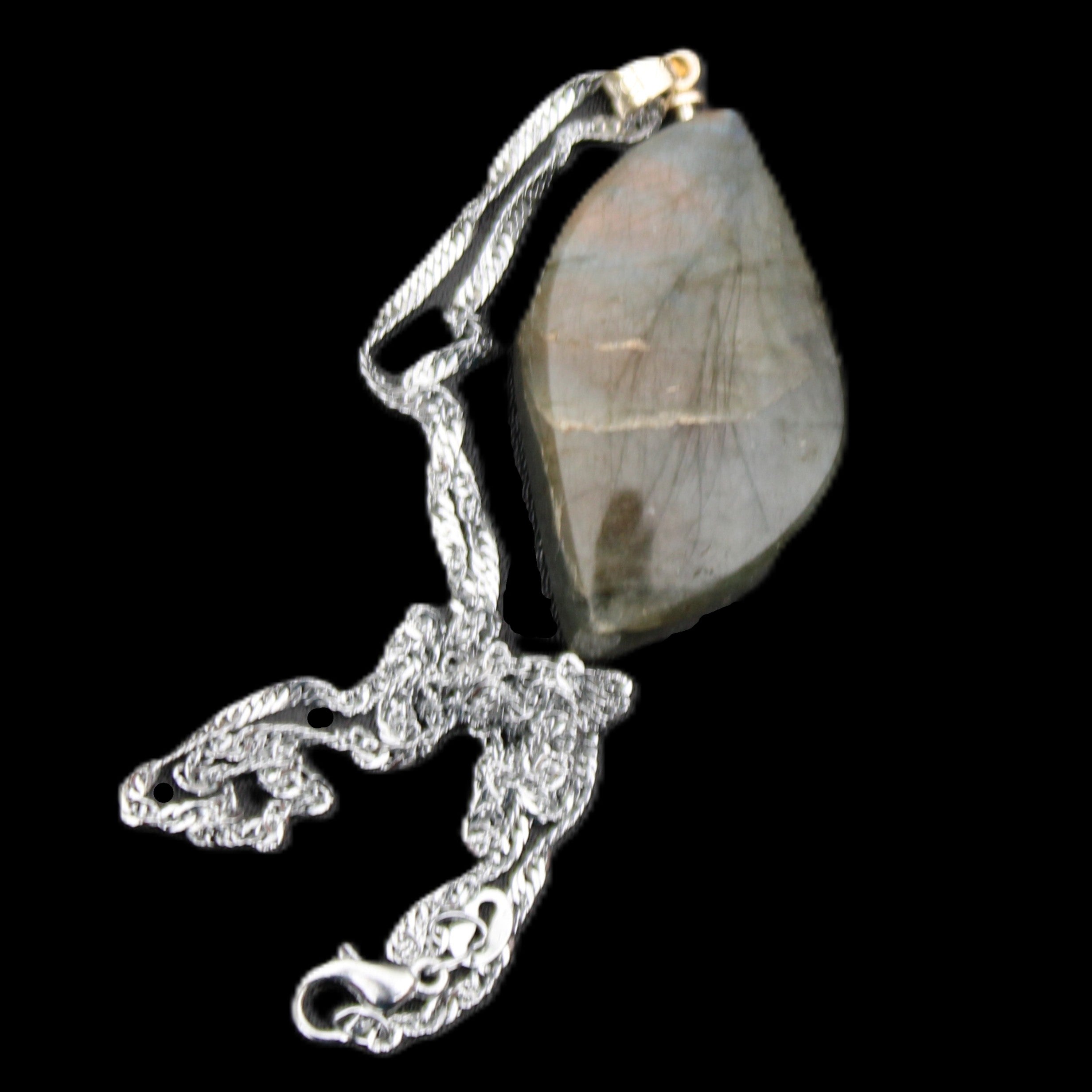Labradorite pendant and necklace 11-15g in sunlight - Rocks and Things Store