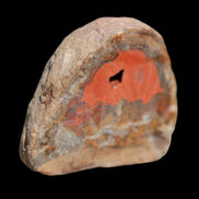 Warring States Red Agate geode 97g in sunlight - Rocks and Things Store