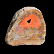 Warring States Red Agate geode 97g in sunlight - Rocks and Things Store