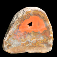 Warring States Red Agate geode 97g in sunlight - Rocks and Things Store