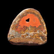 Warring States Red Agate geode 97g in sunlight - Rocks and Things Store