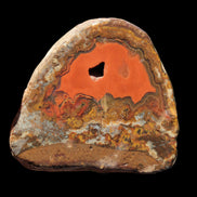 Warring States Red Agate geode 97g in sunlight - Rocks and Things Store