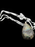 Labradorite drop pendant with necklace 30*20*10mm 14g in sunlight - Rocks and Things Store