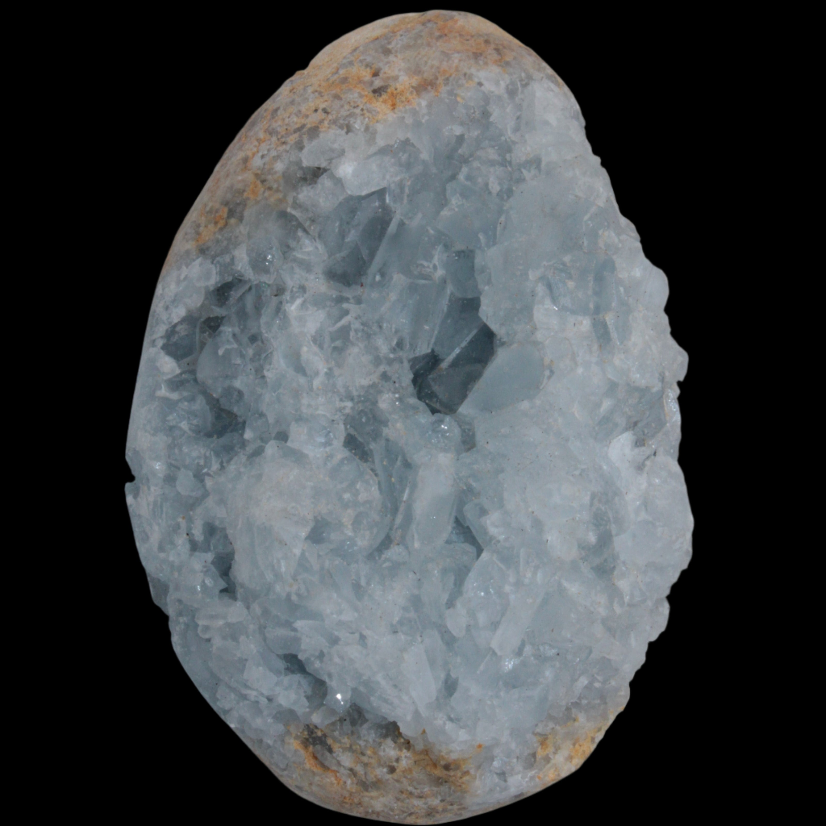 Celestite geode 310g in sunlight - Rocks and Things Store