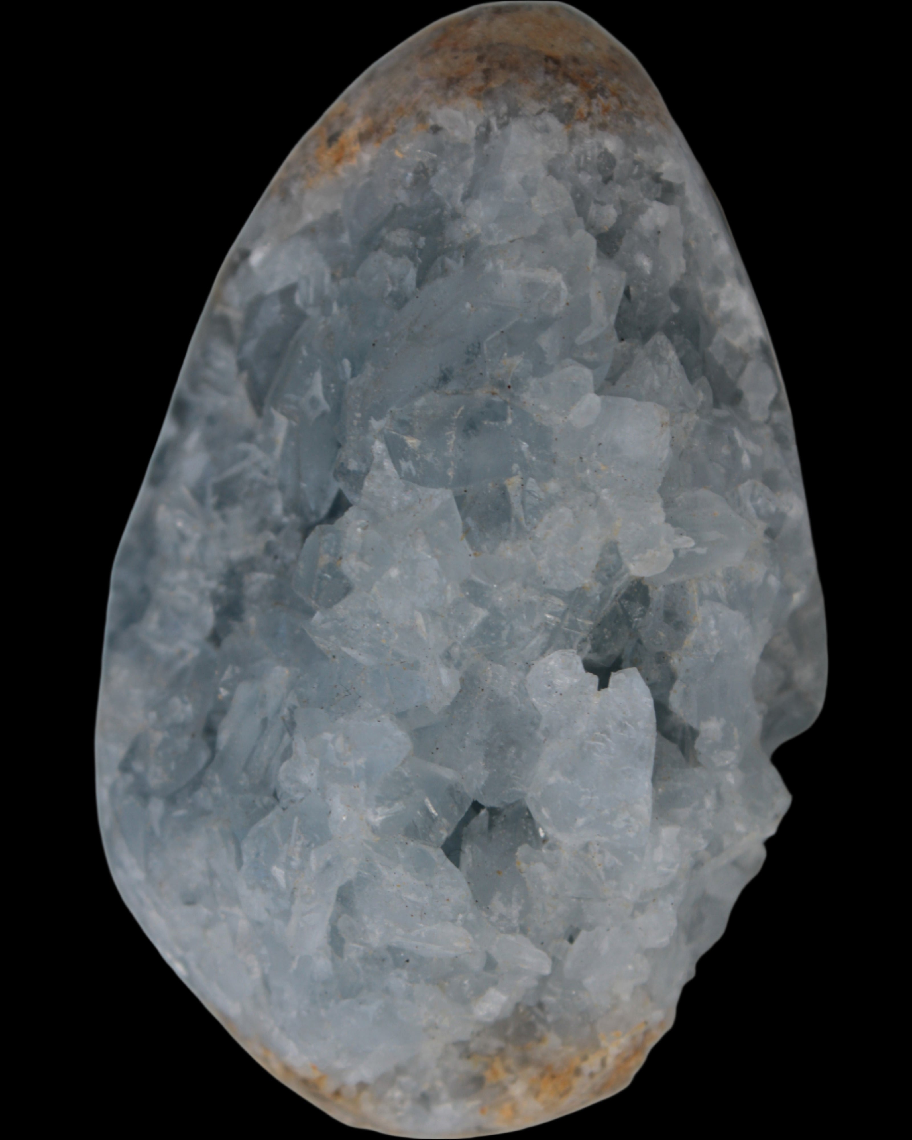 Celestite geode 310g in sunlight - Rocks and Things Store
