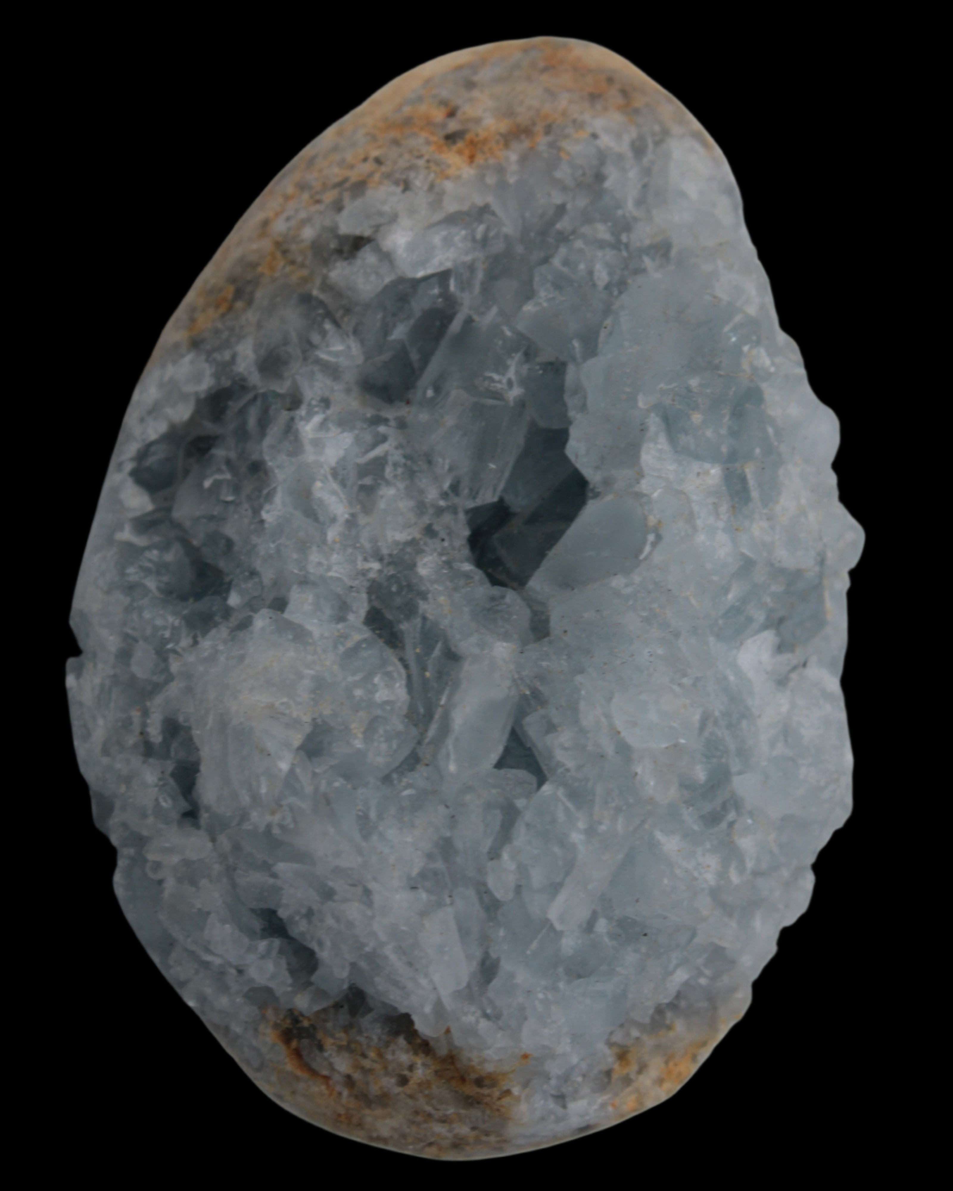 Celestite geode 310g in sunlight - Rocks and Things Store