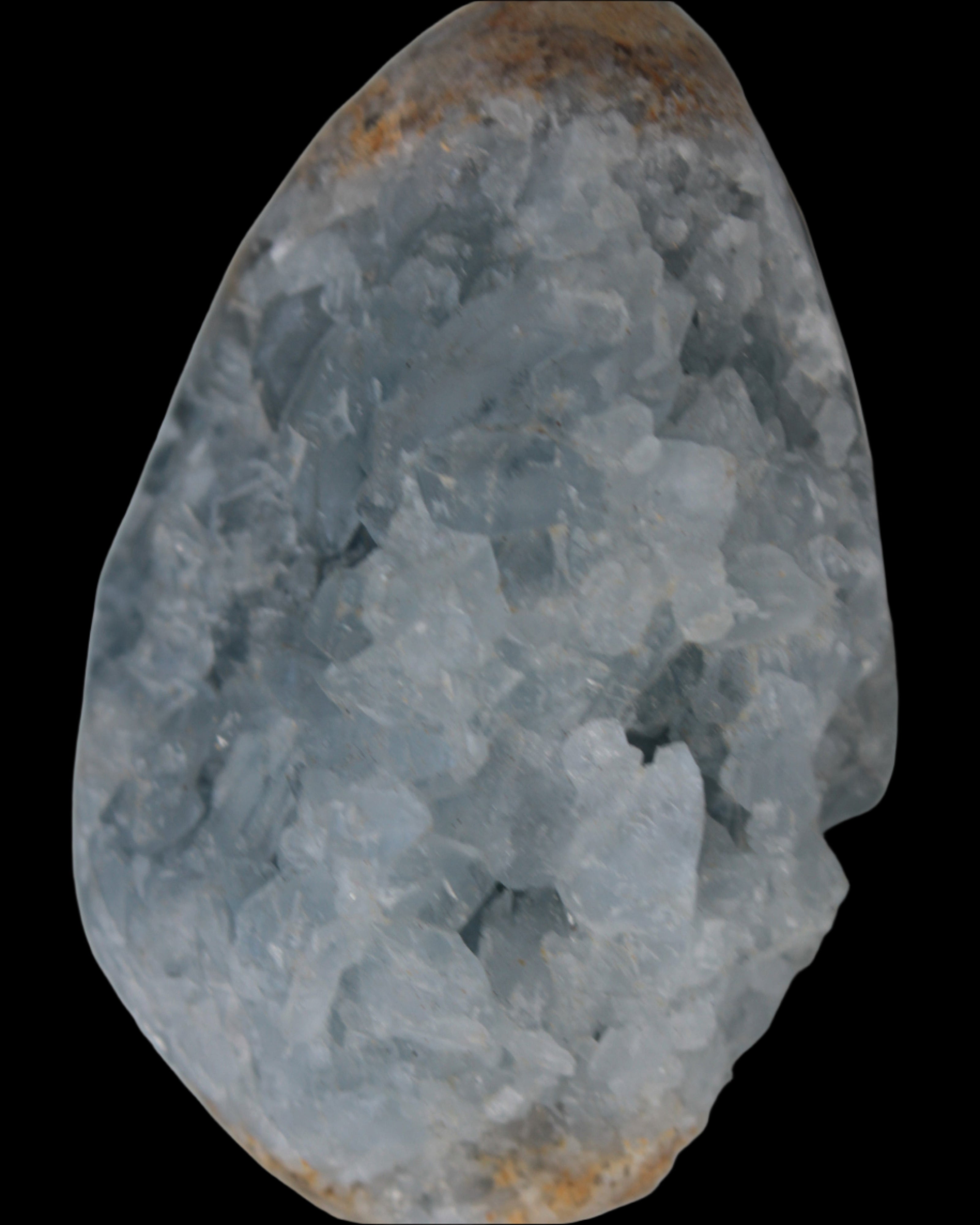 Celestite geode 310g in sunlight - Rocks and Things Store