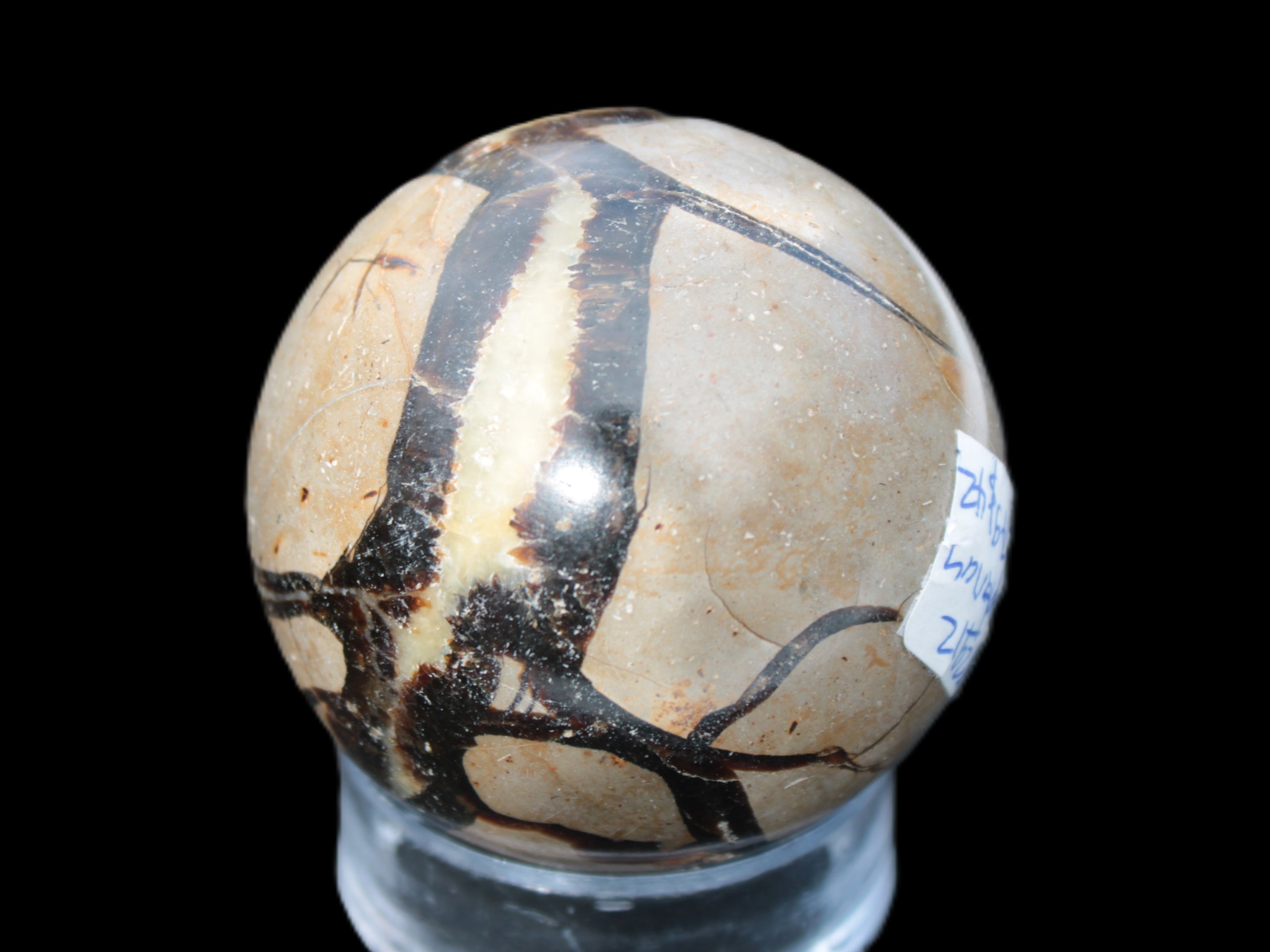Septarian Dragon stone sphere 59mm 274g Rocks and Things