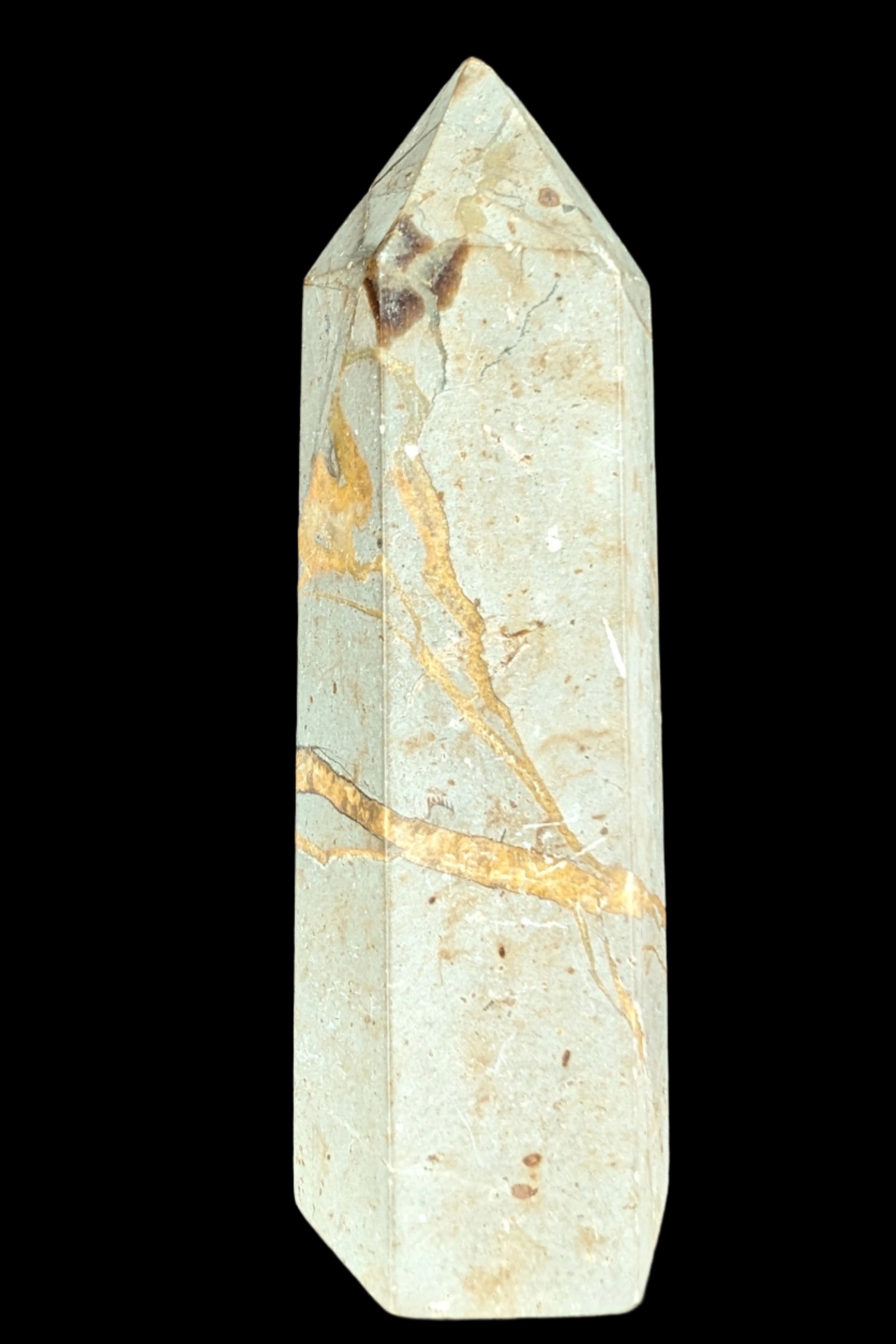 Septarian Dragon Stone wand 90g in sunlight - Rocks and Things Store