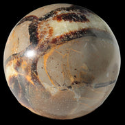 Septarian Dragon Stone sphere 47mm 144g in sunlight - Rocks and Things Store