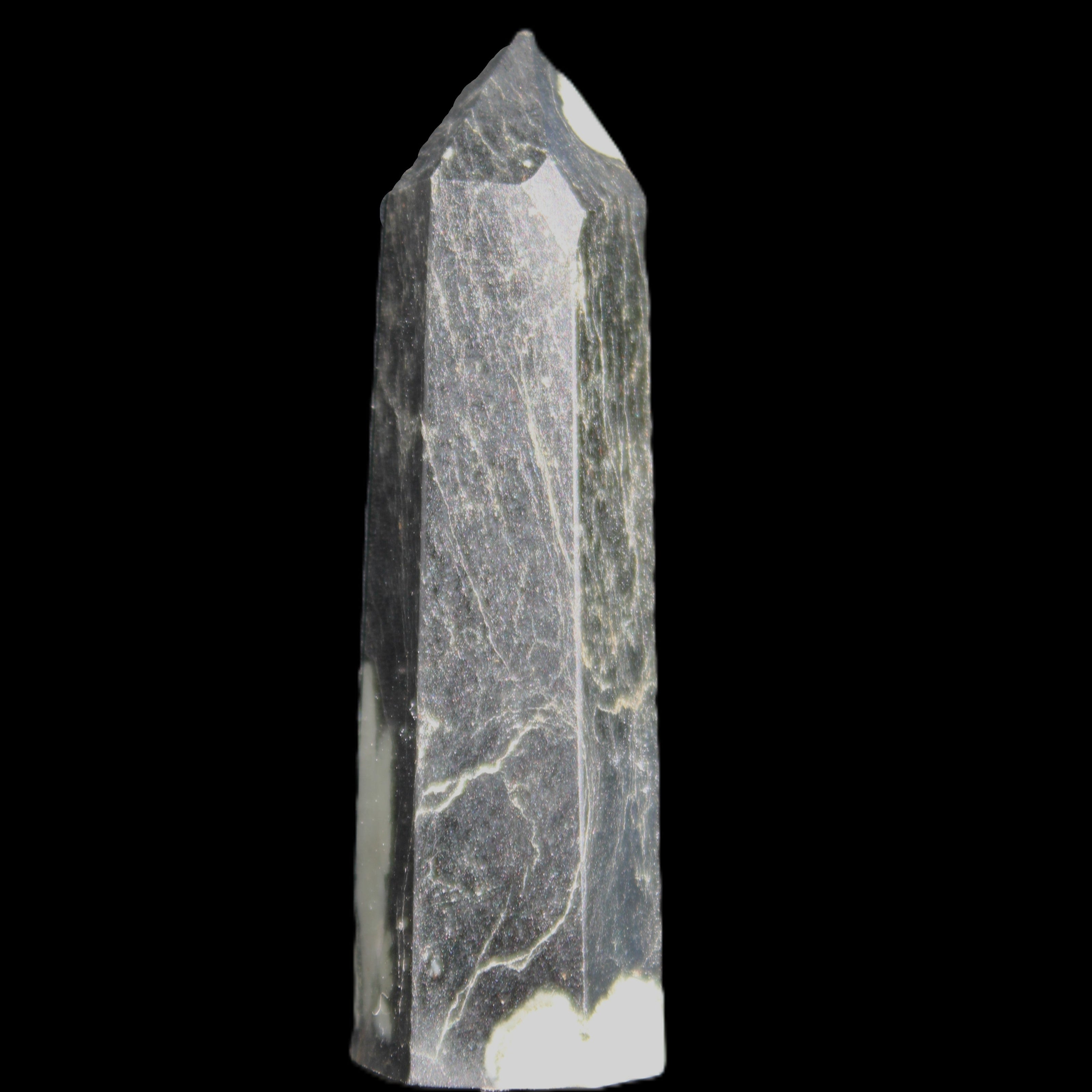 Chrysanthemum Stone wand 71mm 51g in sunlight - Rocks and Things Store