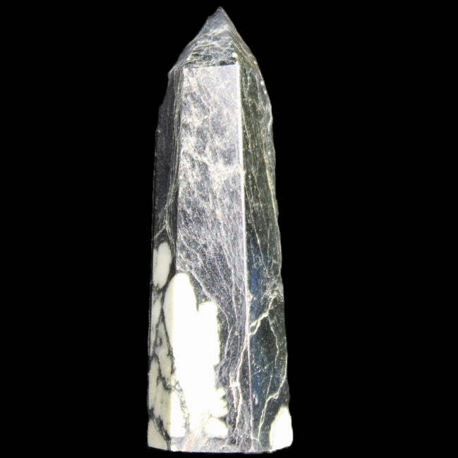 Chrysanthemum Stone wand 71mm 51g in sunlight - Rocks and Things Store