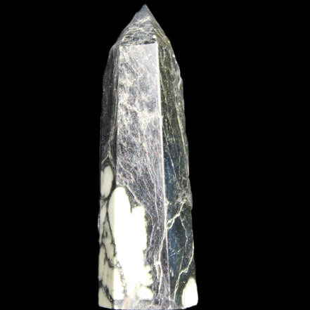 Chrysanthemum Stone wand 71mm 51g in sunlight - Rocks and Things Store