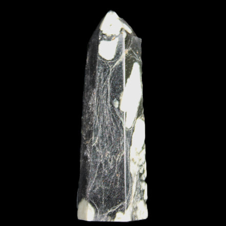 Chrysanthemum Stone wand 71mm 51g in sunlight - Rocks and Things Store
