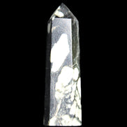Chrysanthemum Stone wand 71mm 51g in sunlight - Rocks and Things Store