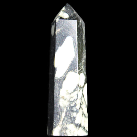 Chrysanthemum Stone wand 71mm 51g in sunlight - Rocks and Things Store
