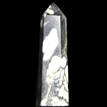 Chrysanthemum Stone wand 71mm 51g in sunlight - Rocks and Things Store